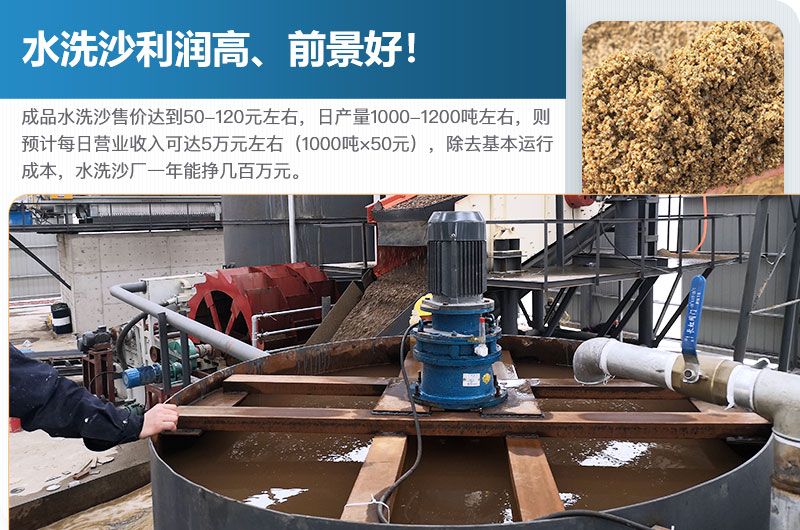 水洗砂的原料是什么？水洗沙一年能掙多少錢？