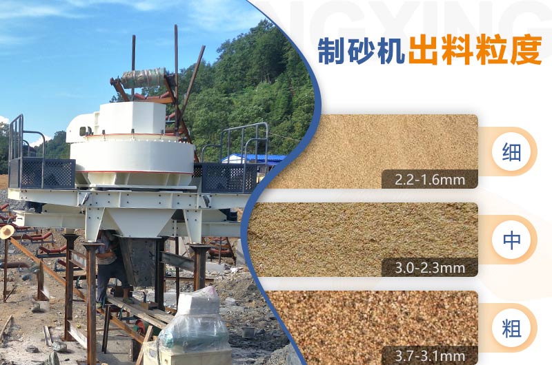 紅星機(jī)器HVI制砂機(jī)的粗、中、細(xì)粒度范圍